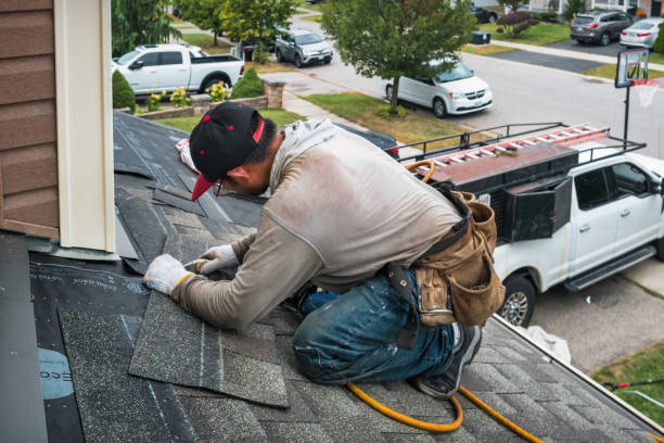 Professional Gutter Installation technician working in Odessa, FL